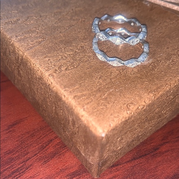 Set of 2 sparkly Vintage deco rings - Picture 5 of 7